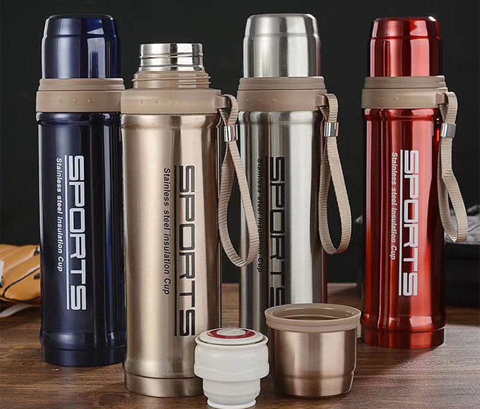 Sport Stainless Steel Water Bottle 750ml - Image 3