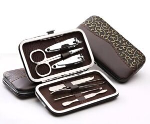 8 in 1 ?? Manicure Pedicure Stainless Steel Leather Pocket?Set