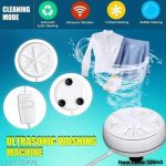 Mini Portable USB Operate Washing Machine Turbine