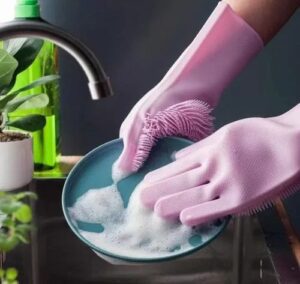 Silicone Washing Gloves - Image 3
