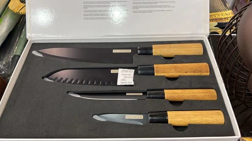4Pcs Japanese Zillinger Knife Set - Image 7